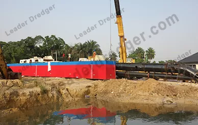 LD4500 Cutter Suction Dredger Equipped With Service Boat For Environmental Dredging  - Leader Dredger